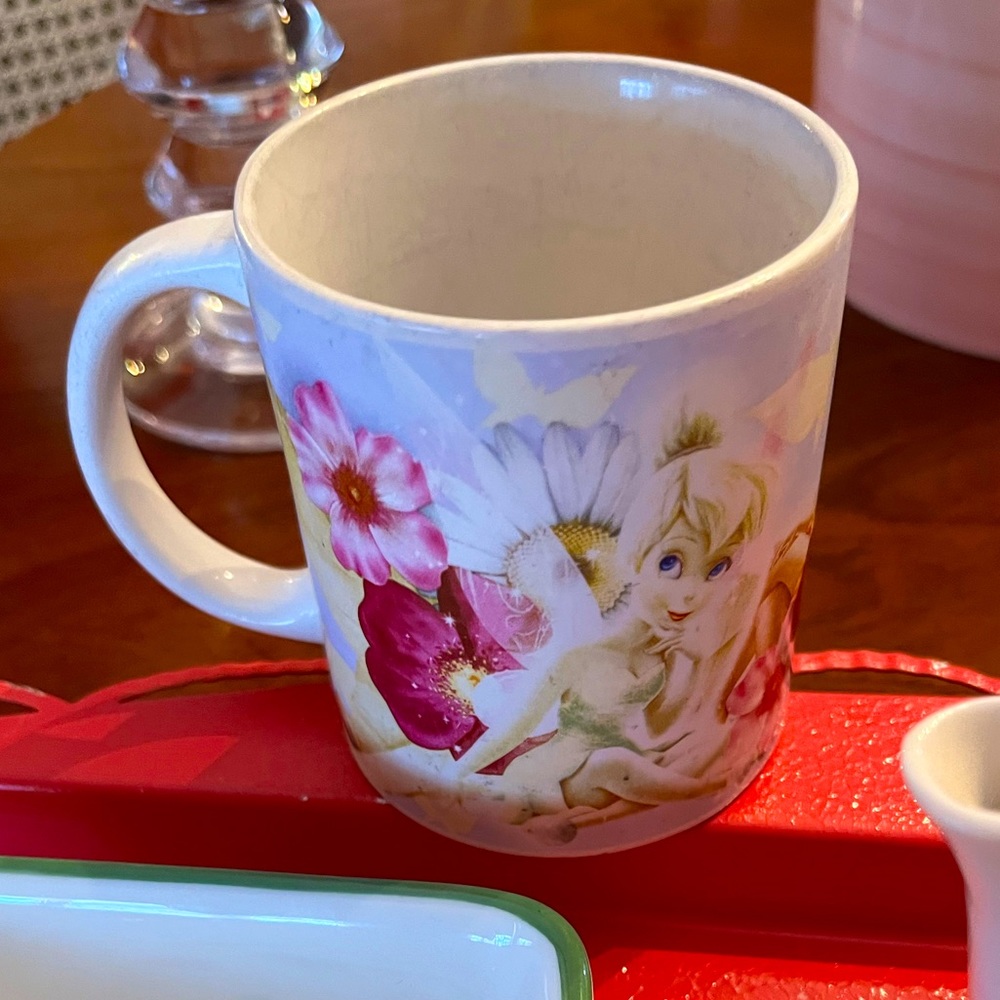 Disney Bon Bon Buddies Fairy Mug, 1968-Now. Tinkerbell, etc. PINK